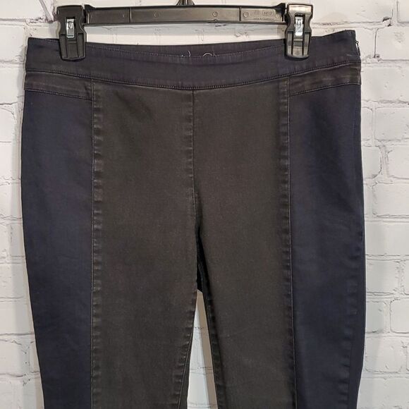 Eileen Fisher two toned pull on skinny jeans - Picture 2 of 10